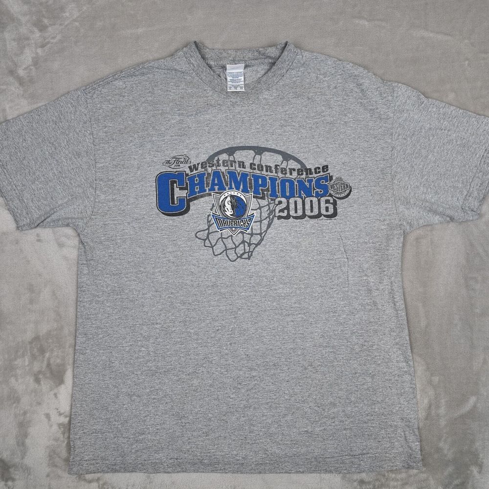 Dallas Mavericks T-shirt Men XL 2006 Western Conference Champions NBA Basketball